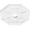 Ekena Millwork Logan Architectural Grade PVC Contemporary Ceiling Medallion, 18"OD x 3"ID x 6 1/4"C x 1"P CMP18LG-03000 - alternate 2